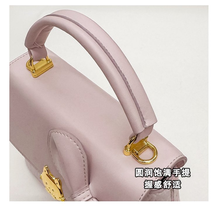 Women's PU Leather Buckle Top Handle Crossbody Bag detail 8