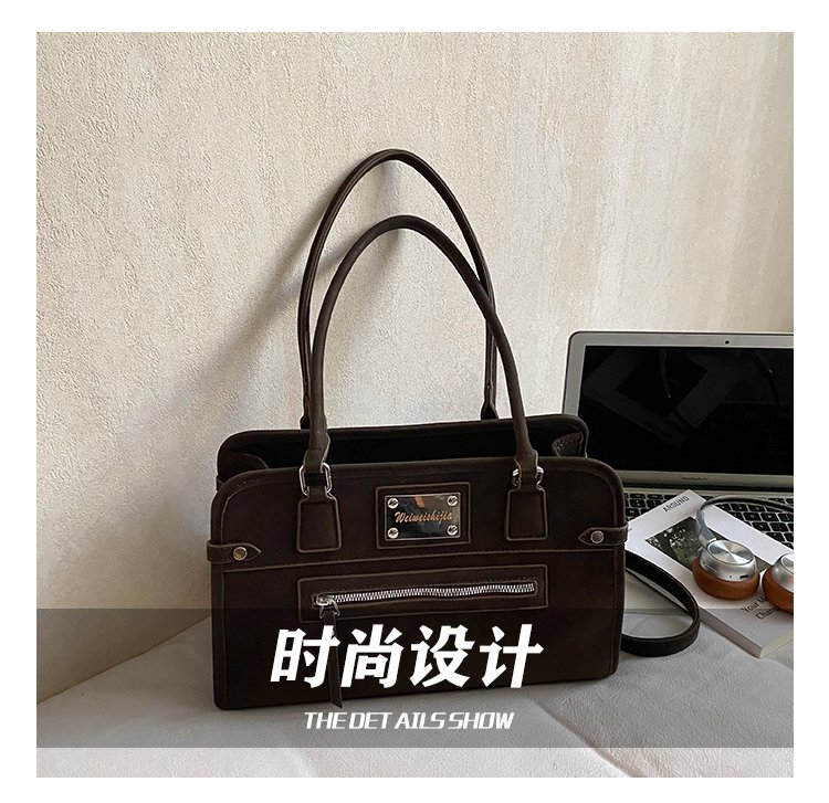 Women's PU Leather Buckle Tote Bag detail 11