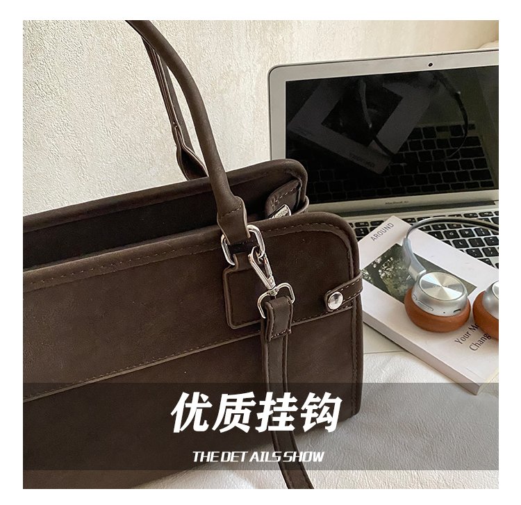 Women's PU Leather Buckle Tote Bag detail 14