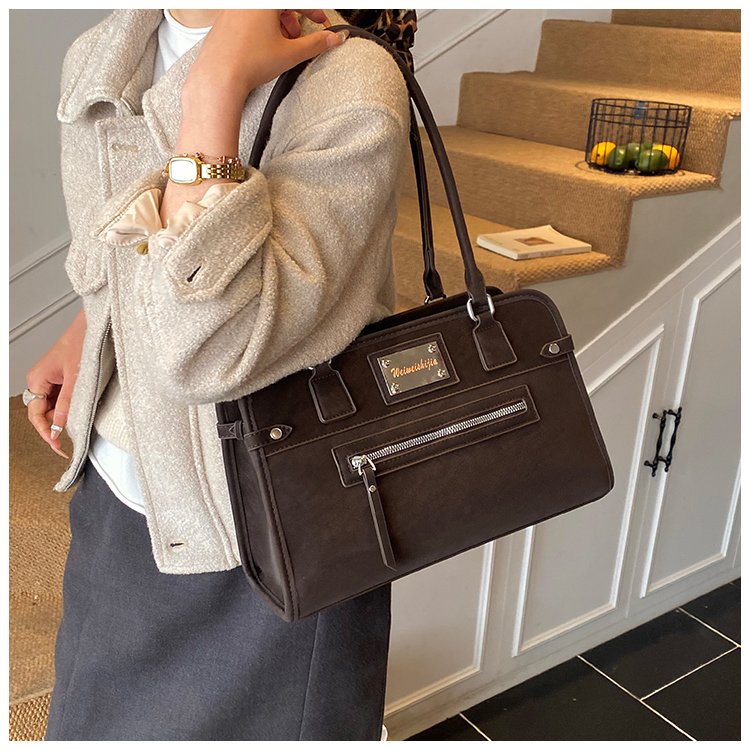 Women's PU Leather Buckle Tote Bag detail 16