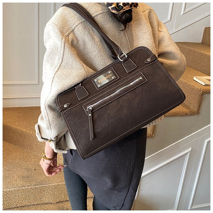 Women's PU Leather Buckle Tote Bag detail 20