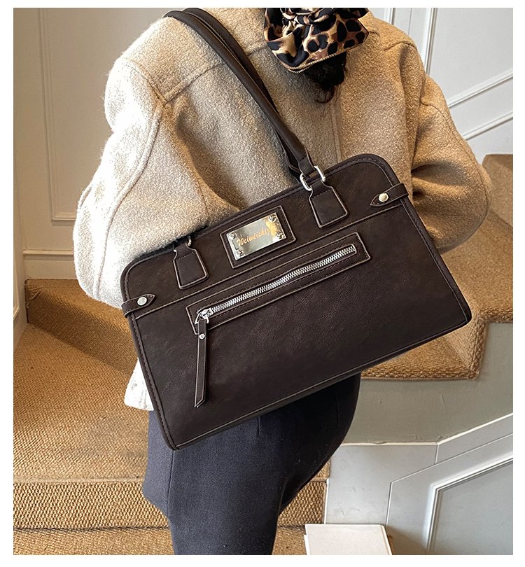 Women's PU Leather Buckle Tote Bag detail 2