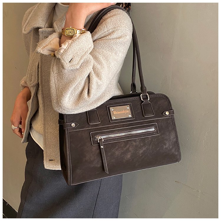 Women's PU Leather Buckle Tote Bag detail 31