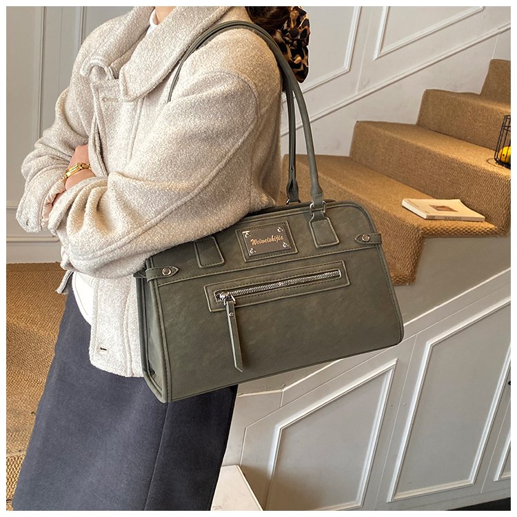 Women's PU Leather Buckle Tote Bag detail 37