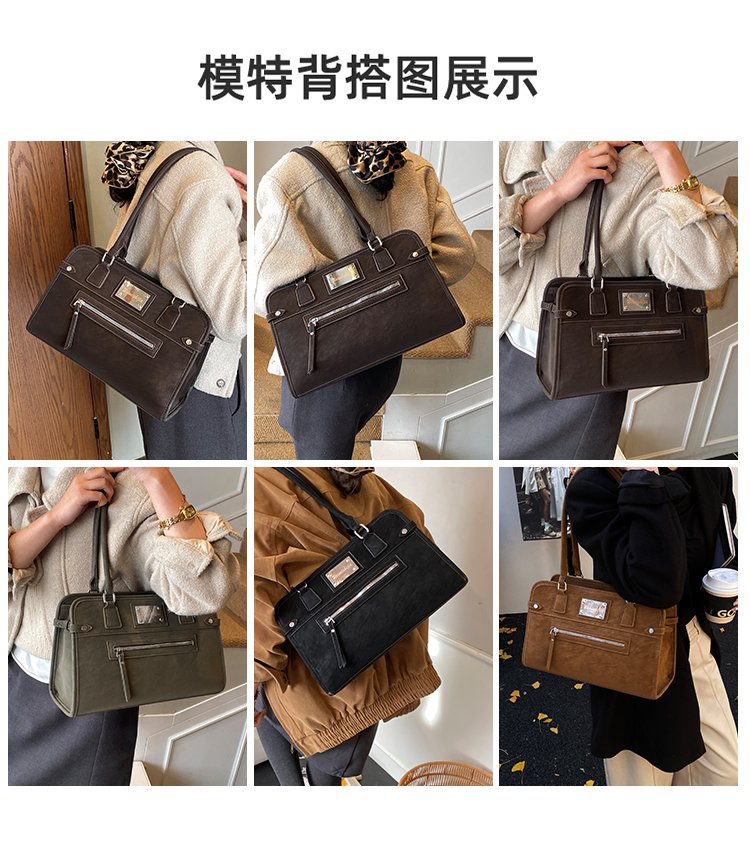 Women's PU Leather Buckle Tote Bag detail 3