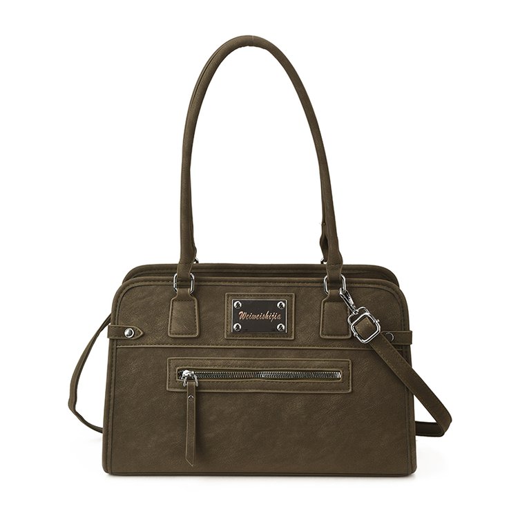 Women's PU Leather Buckle Tote Bag view 4