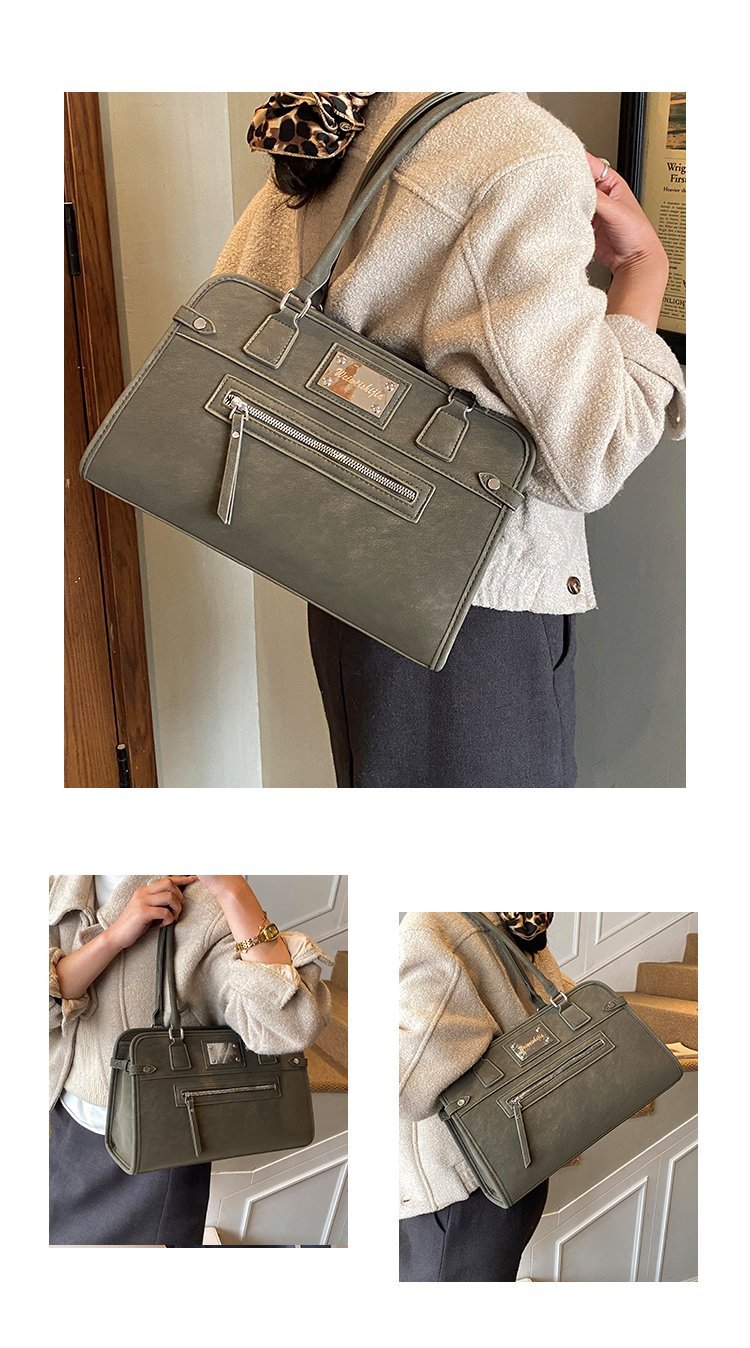 Women's PU Leather Buckle Tote Bag detail 4