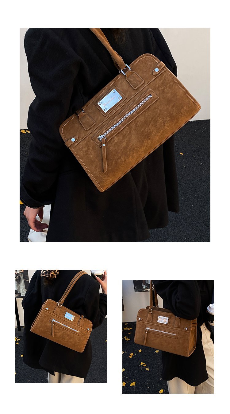 Women's PU Leather Buckle Tote Bag detail 6