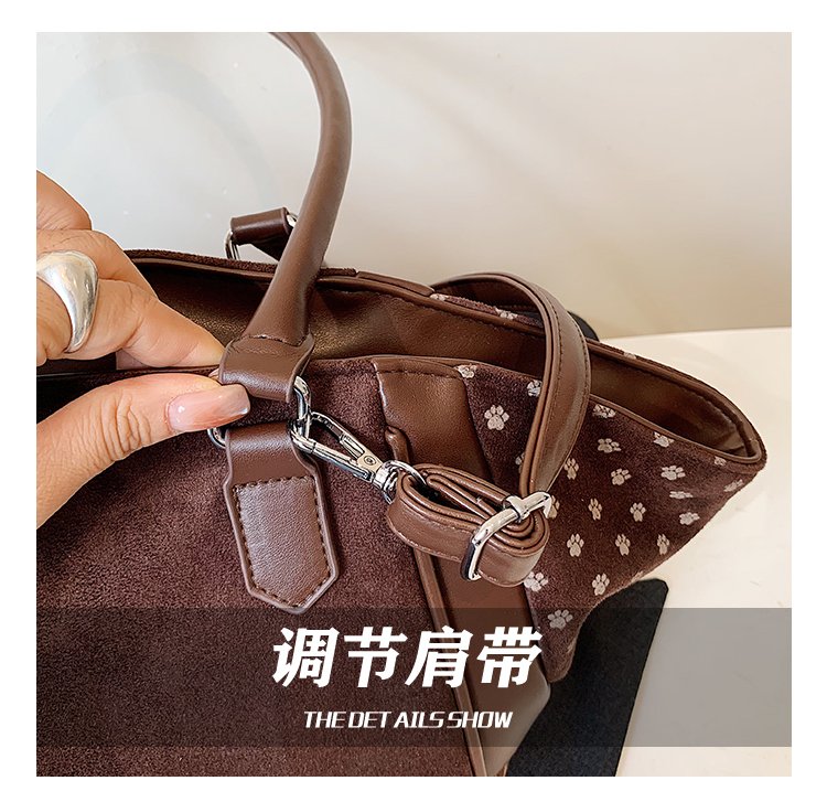 Women's Casual Cartoon Print Shell-Shaped PU Leather Handbag detail 16