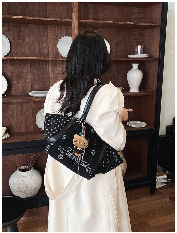 Women's Casual Cartoon Print Shell-Shaped PU Leather Handbag detail 37