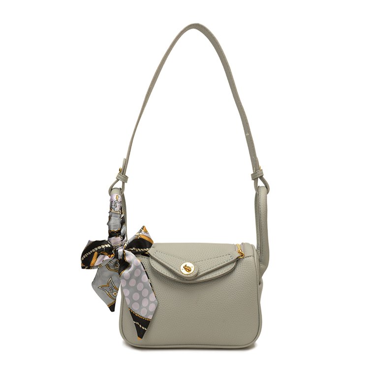 Women's PU Leather Chain Trim Mini Bucket Bag view 6