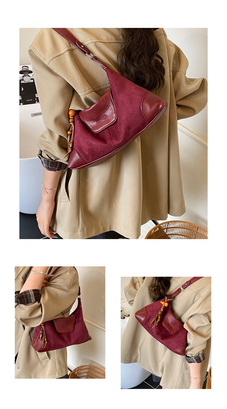 Women's PU Leather Chain Trim Shoulder Bag detail 9