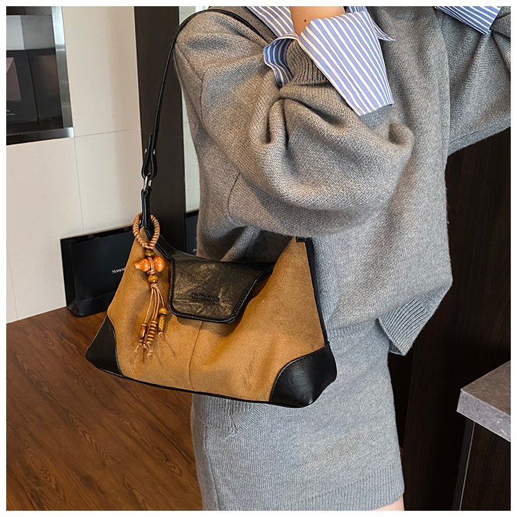Women's PU Leather Chain Trim Shoulder Bag detail 30