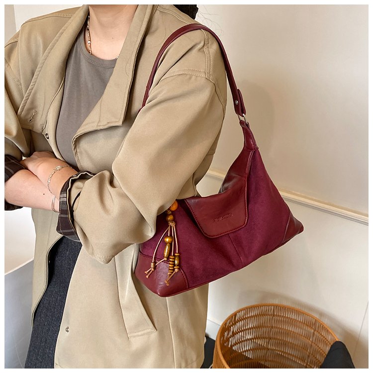 Women's PU Leather Chain Trim Shoulder Bag detail 39