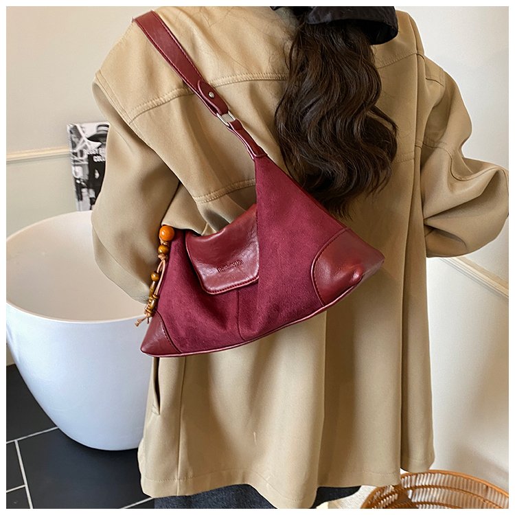 Women's PU Leather Chain Trim Shoulder Bag detail 40