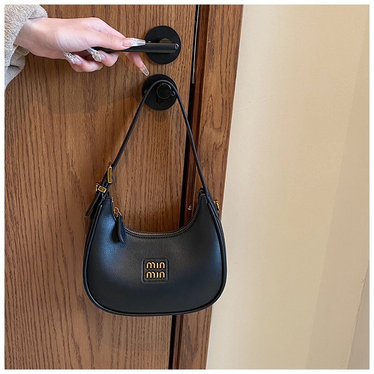 Women's PU Leather Crescent Shoulder Bag detail 11