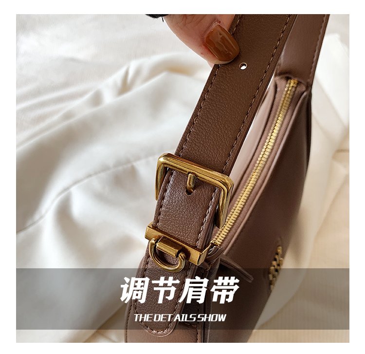 Women's PU Leather Crescent Shoulder Bag detail 12