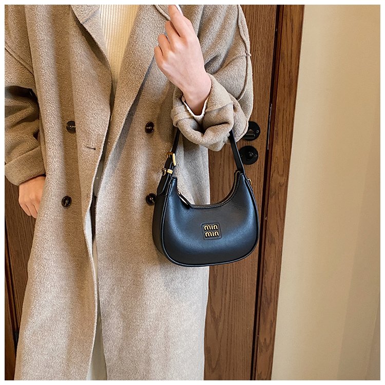 Women's PU Leather Crescent Shoulder Bag detail 13