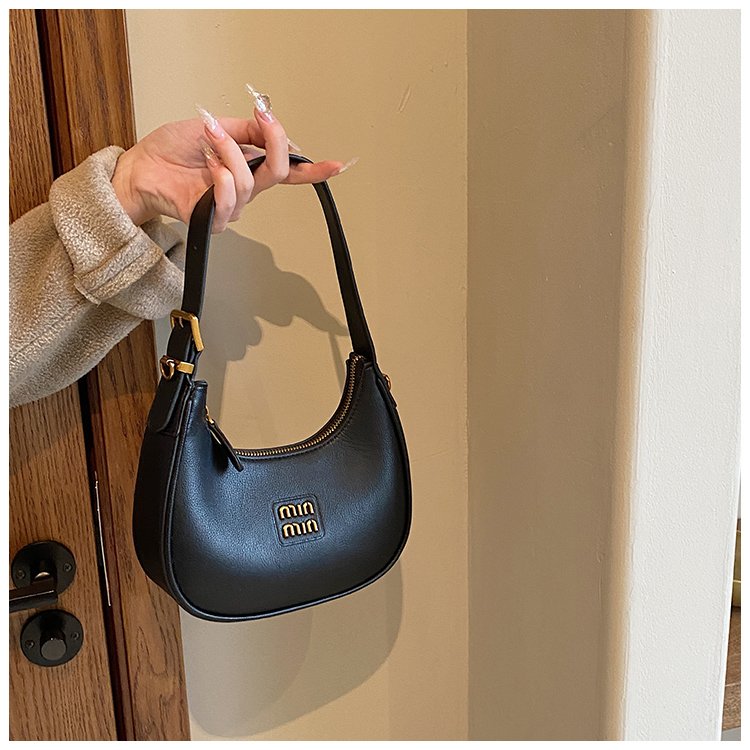 Women's PU Leather Crescent Shoulder Bag detail 14