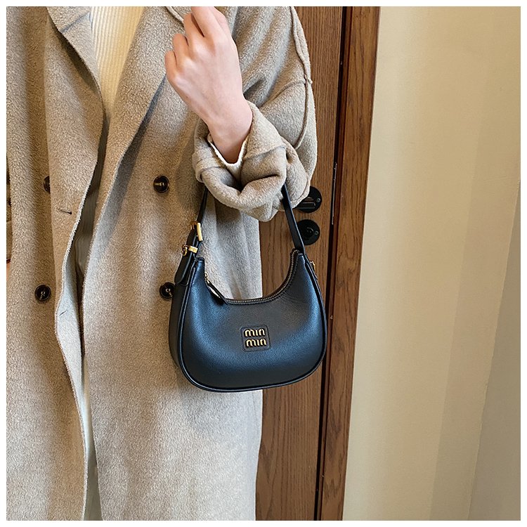 Women's PU Leather Crescent Shoulder Bag detail 15