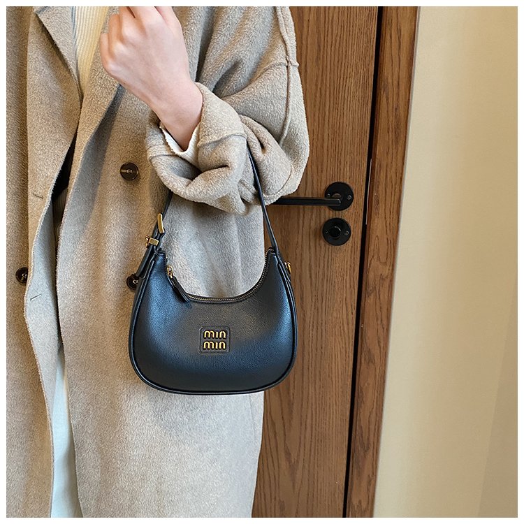 Women's PU Leather Crescent Shoulder Bag detail 16