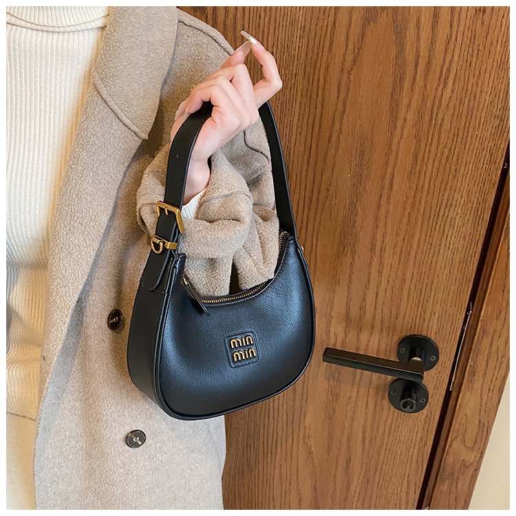 Women's PU Leather Crescent Shoulder Bag detail 17