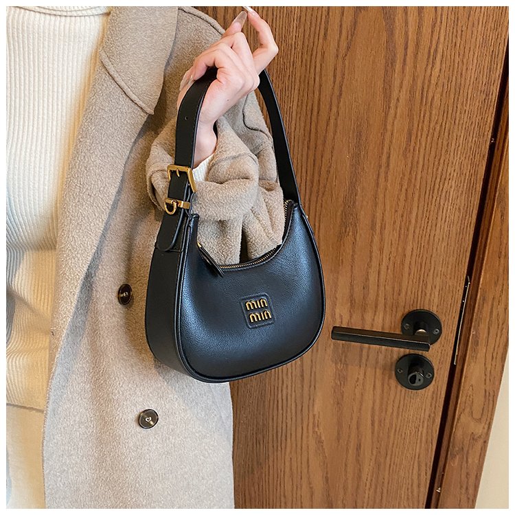 Women's PU Leather Crescent Shoulder Bag detail 18