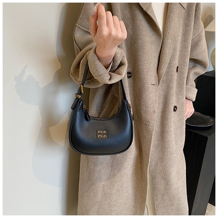 Women's PU Leather Crescent Shoulder Bag detail 24