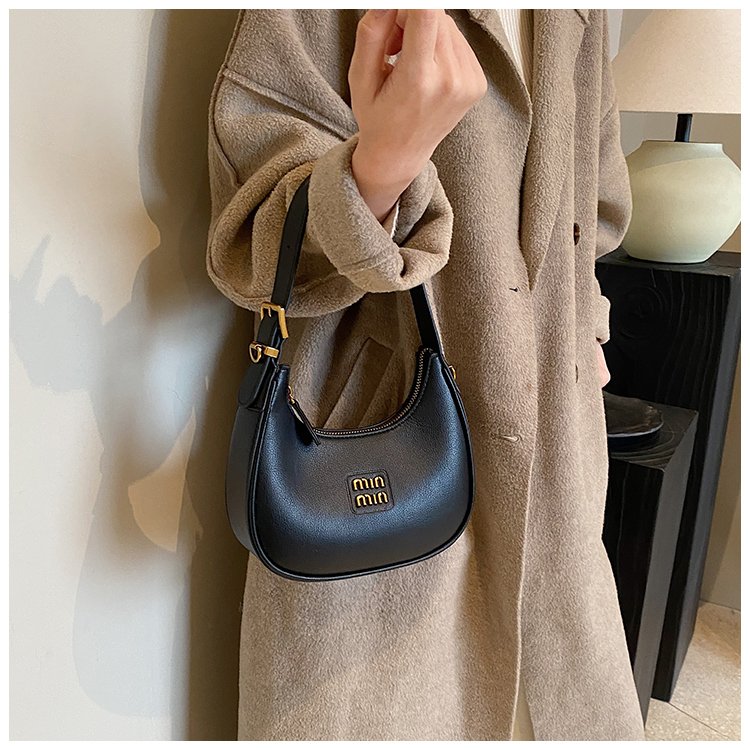 Women's PU Leather Crescent Shoulder Bag detail 25