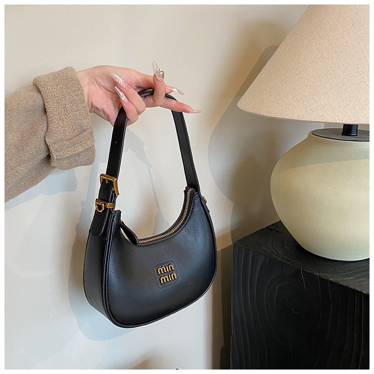 Women's PU Leather Crescent Shoulder Bag detail 29