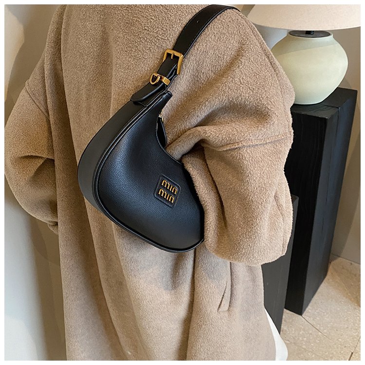 Women's PU Leather Crescent Shoulder Bag detail 32