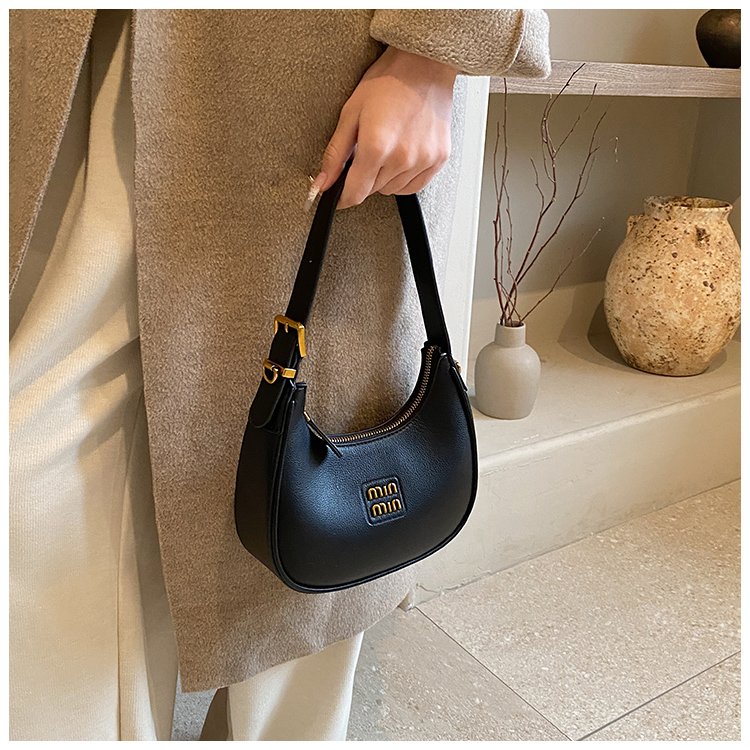 Women's PU Leather Crescent Shoulder Bag detail 35