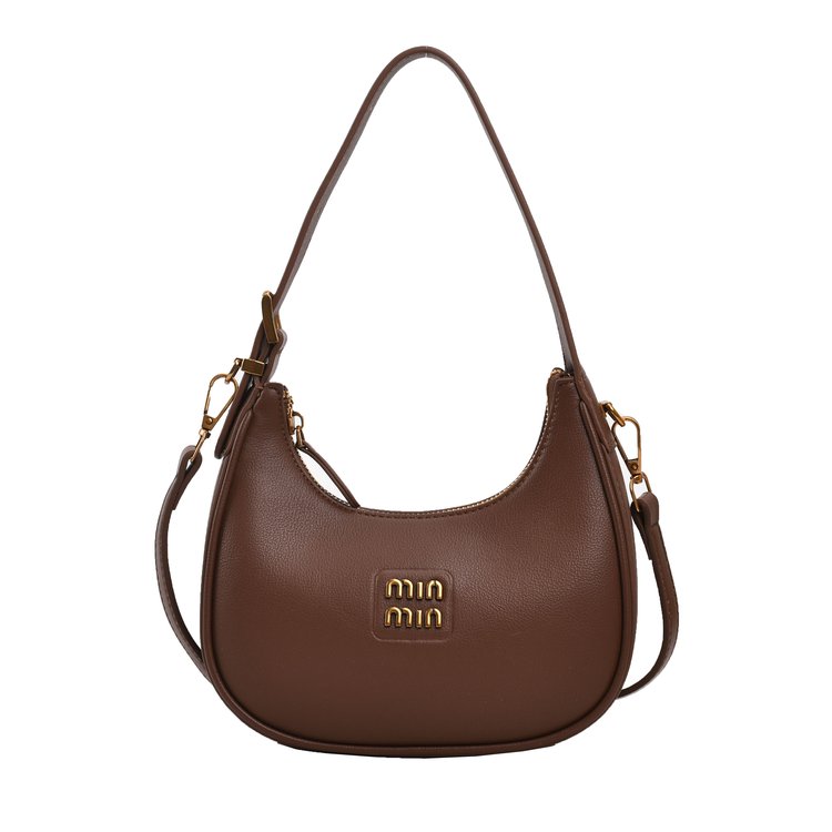 Women's PU Leather Crescent Shoulder Bag view 4