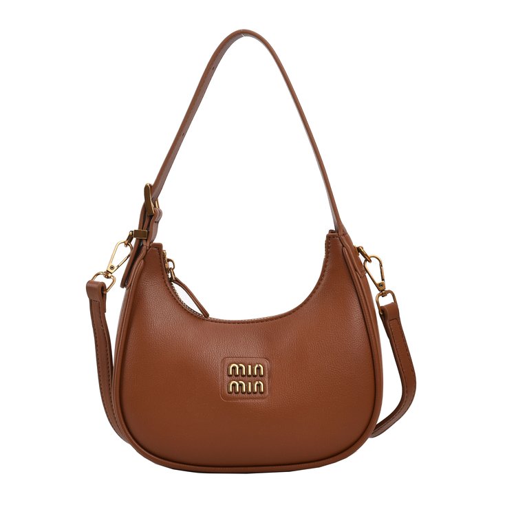 Women's PU Leather Crescent Shoulder Bag view 1
