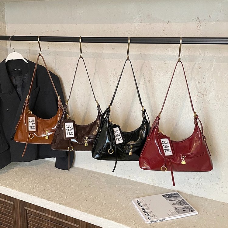 Women's PU Leather Curved Shoulder Bag view 2