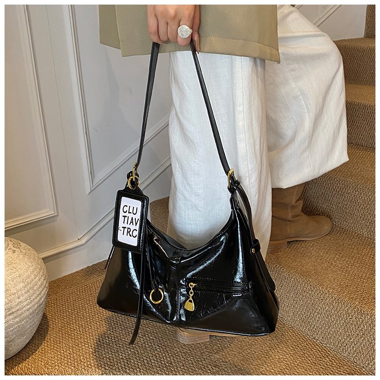 Women's PU Leather Curved Shoulder Bag detail 27