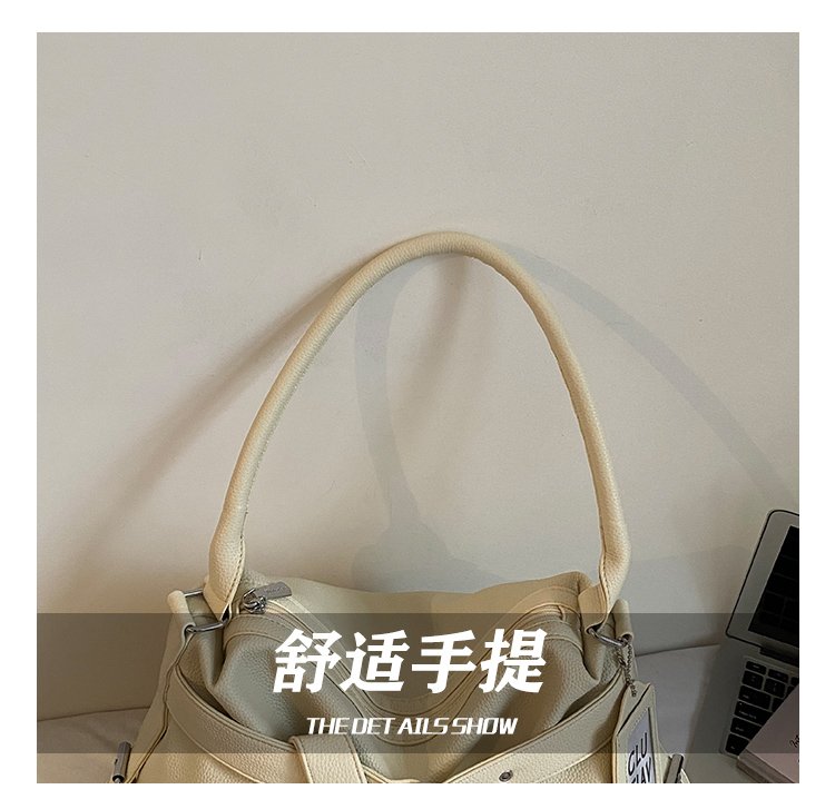Women's PU Leather Drawstring Mini Bucket Bag detail 13