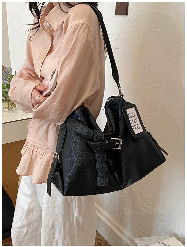 Women's PU Leather Drawstring Mini Bucket Bag detail 15