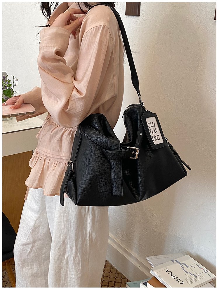 Women's PU Leather Drawstring Mini Bucket Bag detail 17