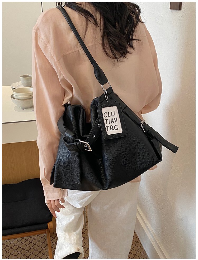 Women's PU Leather Drawstring Mini Bucket Bag detail 21