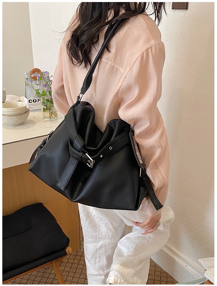 Women's PU Leather Drawstring Mini Bucket Bag detail 28