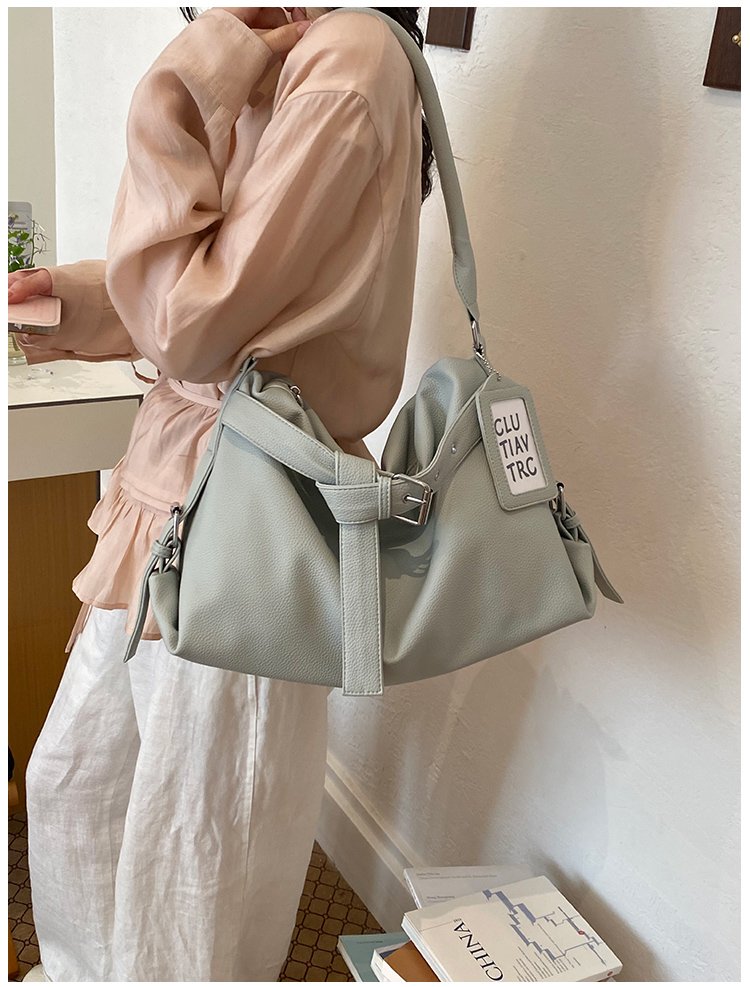 Women's PU Leather Drawstring Mini Bucket Bag detail 30
