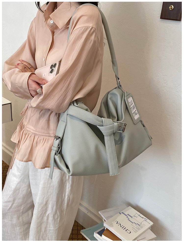 Women's PU Leather Drawstring Mini Bucket Bag detail 32