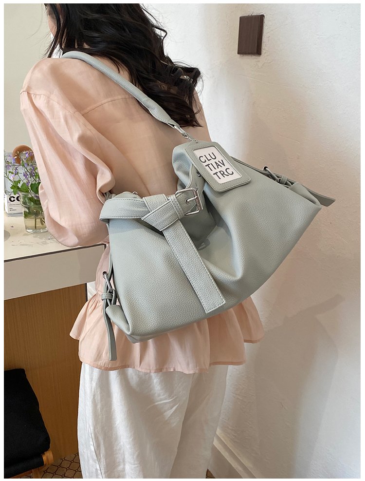 Women's PU Leather Drawstring Mini Bucket Bag detail 34