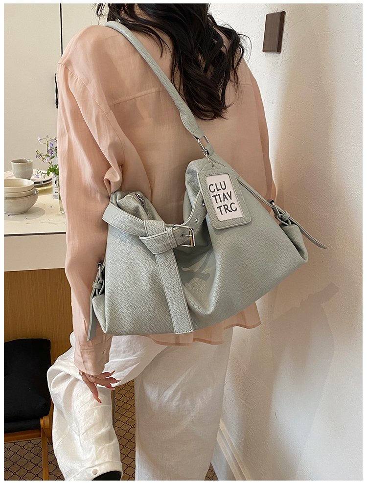Women's PU Leather Drawstring Mini Bucket Bag detail 35