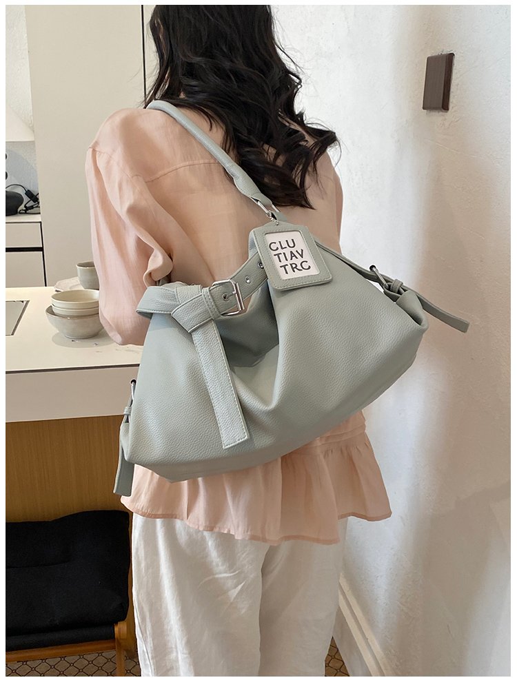 Women's PU Leather Drawstring Mini Bucket Bag detail 36