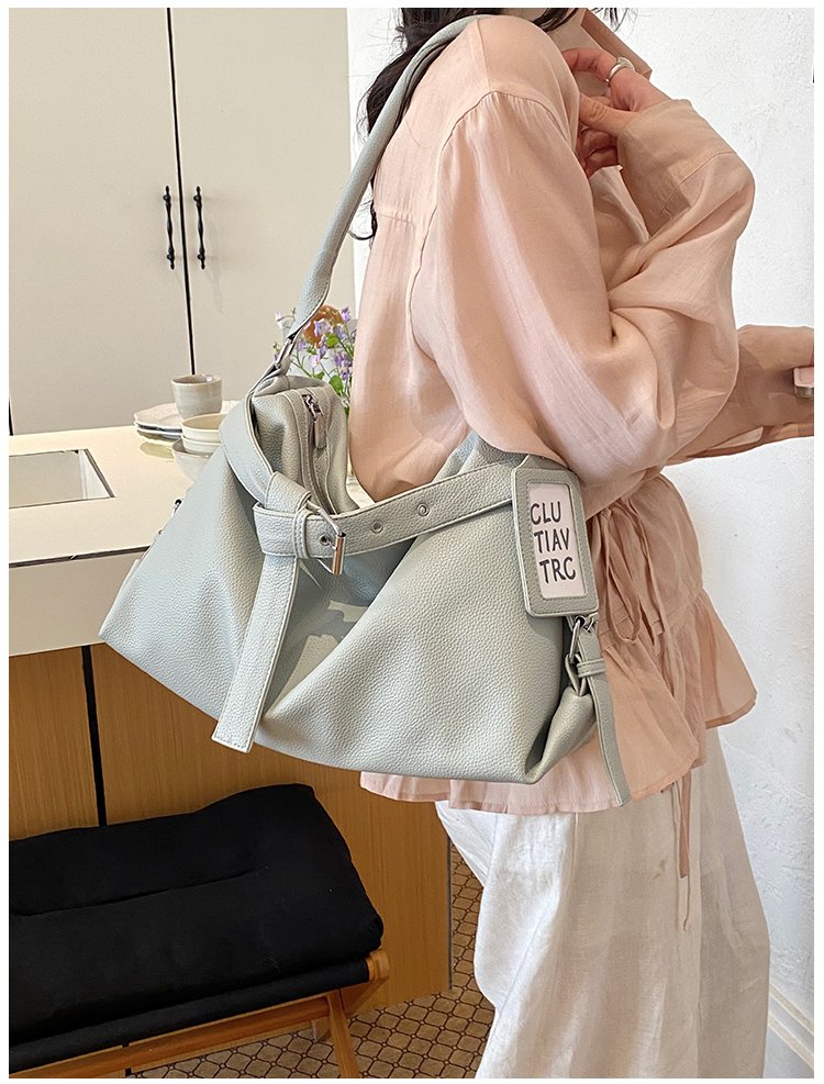 Women's PU Leather Drawstring Mini Bucket Bag detail 37