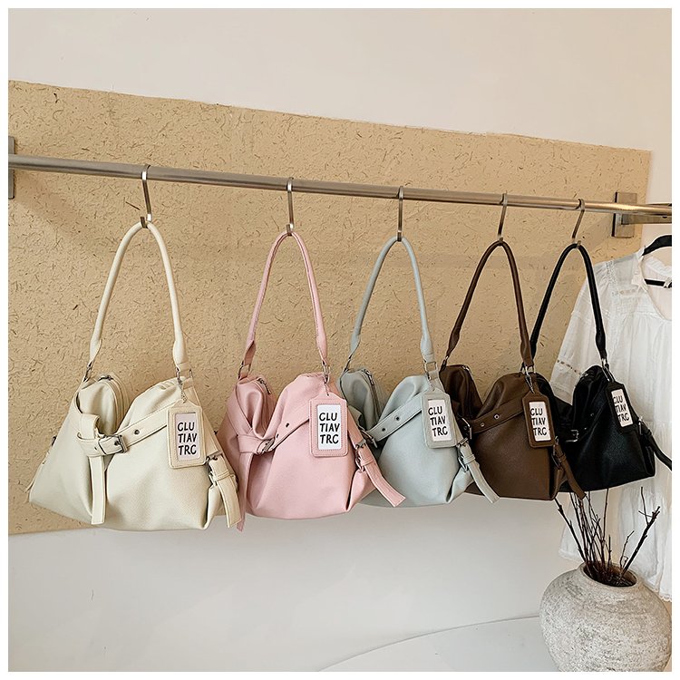Women's PU Leather Drawstring Mini Bucket Bag detail 3