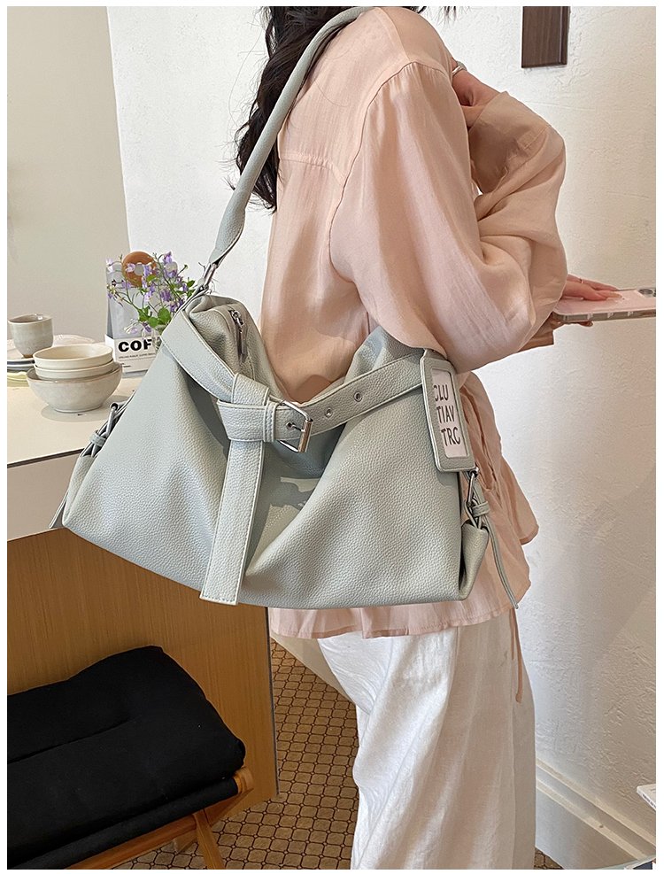 Women's PU Leather Drawstring Mini Bucket Bag detail 39