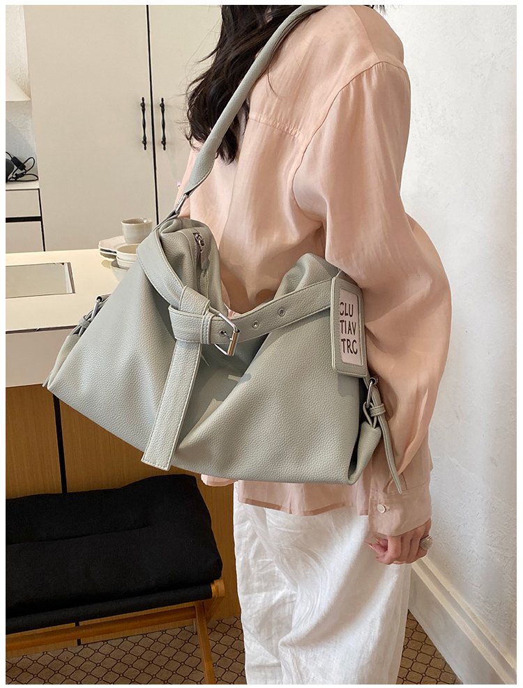 Women's PU Leather Drawstring Mini Bucket Bag detail 40